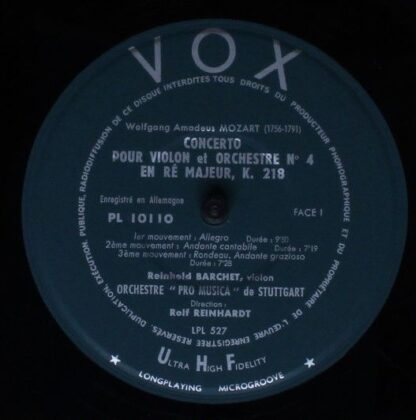 VOX (6) PL 10110 - Violin Concerto In D, K. 218 / Violin Concert - Image 4