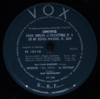 VOX (6) PL 10110 - Violin Concerto In D, K. 218 / Violin Concert - Image 5