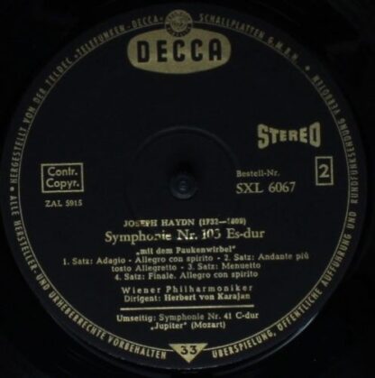 DECCA SXL 6067 - Symphonie Nr. 41 C-dur "Jupiter" / Symphonie Nr - Image 4