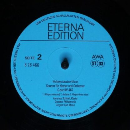 Eterna 8 26 466 - Klavierkonzert D-moll KV 466, Klavierkonzert C - Image 4