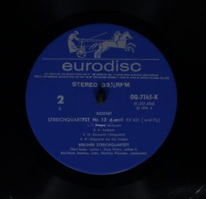 Eurodisc QQ-7165-K - Streichquartett Nr.14 G-Dur KV387 "Frühling - Image 4