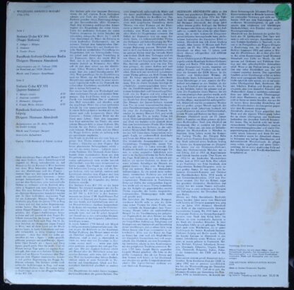 Eterna 8 21 634 - Sinfonie D-dur KV 504 (Prager Sinfonie) / Sinf - Image 2