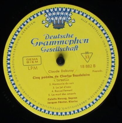 Deutsche Grammophon LPM 18 882 - Fiançailles Pour Rire / La Cour - Image 4