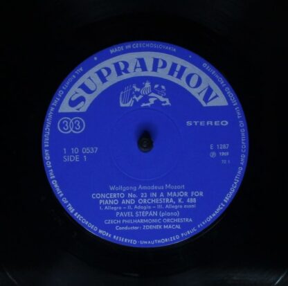Supraphon 1 10 0537 - Concertos for piano: Köch. 488  in A major - Image 3