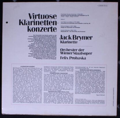 Vanguard 1 C 053-92 173 F - Virtuose Klarinettenkonzerte - Image 2