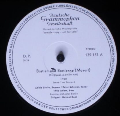 Deutsche Grammophon SLPM 139 151 - Bastien Und Bastienne - Image 3