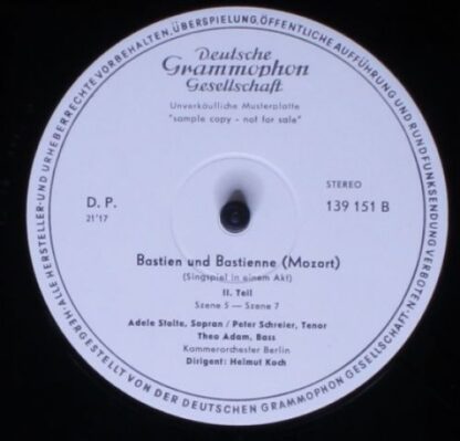 Deutsche Grammophon SLPM 139 151 - Bastien Und Bastienne - Image 4