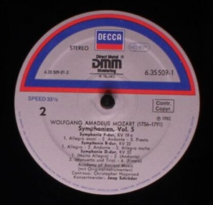 DECCA 6.35509 - Symphonien - Volume 5 - Image 6