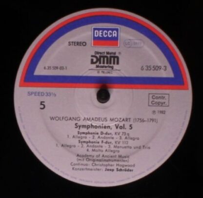 DECCA 6.35509 - Symphonien - Volume 5 - Image 9