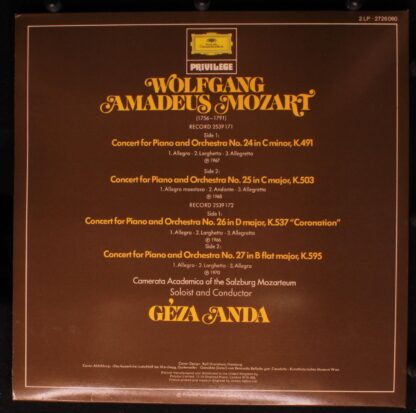 Deutsche Grammophon 2726 060 - Die Vier Letzten Klavierkonzerte - Image 3