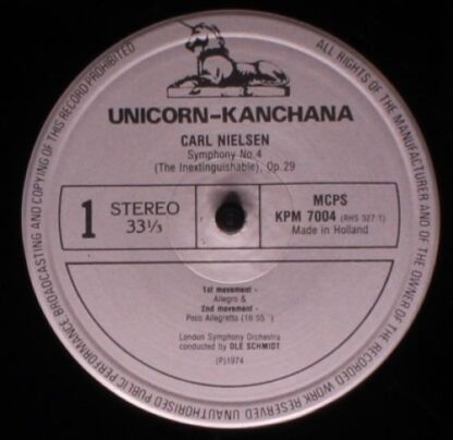 Unicorn-Kanchana KPM 7004 - Symphony No. 4 (The Inextinguishable - Image 3