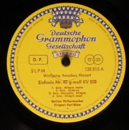 Deutsche Grammophon 138 815 SLPM - Symphonien Nr. 40 G-Moll, Nr. - Image 3