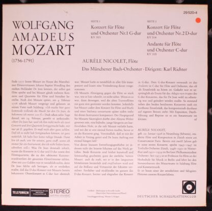 Telefunken 29 520-4 - Mozart Flötenkonzerte - Image 2