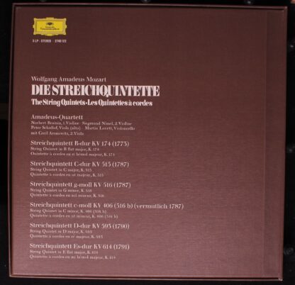Deutsche Grammophon 2740 122 - Die Streichquintette - Image 2