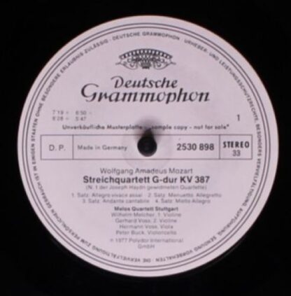 Deutsche Grammophon 2530 898 - Streichquartette • String Quartet
