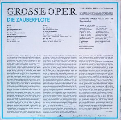 Eterna 8 20 233 - Die Zauberflöte (Opernquerschnitt) - Image 2