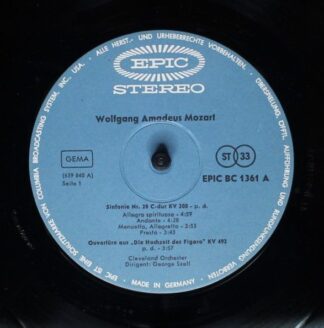 Epic BC 1361 - George SzellConducts Wolfgang Amadeus Mozart, The