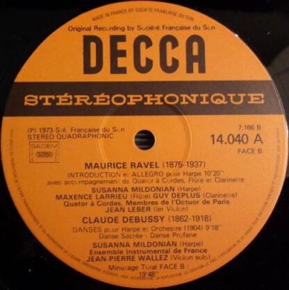 DECCA 14.040 - Pièces Pour Harpe - Image 4