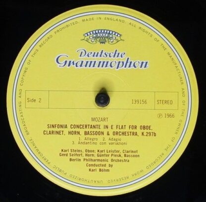 Deutsche Grammophon 139 156 - Sinfonie Concertanti, KV 364 & KV - Image 4