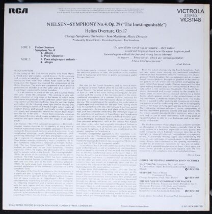 RCA Victrola VICS1148 - Symphony No. 4 "Inextinguishable"; Helio - Image 2