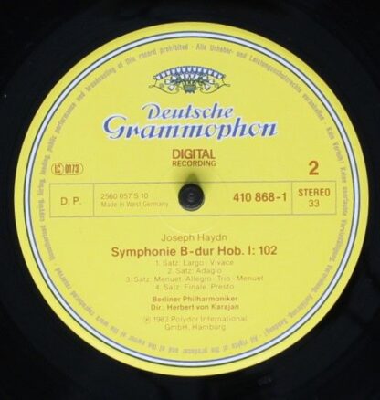 Deutsche Grammophon 410 868-1 - Symphonien Nº 101 Die Uhr / Nº 1 - Image 4