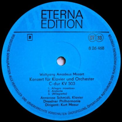 Eterna 8 26 468 - Klavierkonzert C-moll KV 491, Klavierkonzert C - Image 3