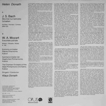 Opus 9112 0373 - Weichet Nur Betrübte Schatten / Exsultate Jubil - Image 2