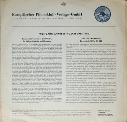 Opera 1054 - Konzertante Sinfonie / "Eine Kleine Nachtmusik" - Image 2