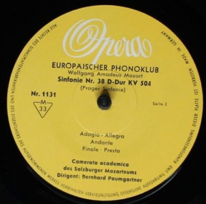 Europäischer Phonoklub 1131 - Sinfonie Nr. 41 / Sinfonie Nr. 38 - Image 4