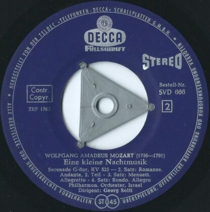 DECCA SVD 666 - Eine Kleine Nachtmusik - Image 4