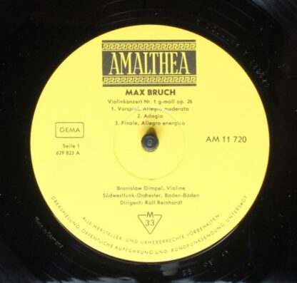 Amalthea (3) AM 11 720 - Violinkonzert Nr. 1 G-Moll Op. 26 / Kon - Image 3