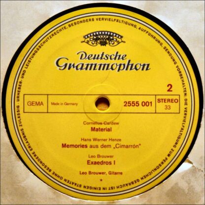 Deutsche Grammophon 2555 001 - Werke Für Gitarre Solo Von Gaspar - Image 4