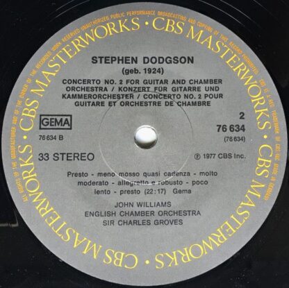 Columbia Masterworks 76634 - John Williams Castelnuovo-Tedesco/D - Image 6
