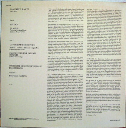 Philips 9500 314 - Bolero/La Valse - Le Tombeau De Couperin - Pa - Image 2