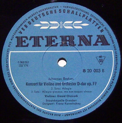 Eterna 8 20 003 - Konzert für Violine Und Orchester D-dur op. 77 - Image 3