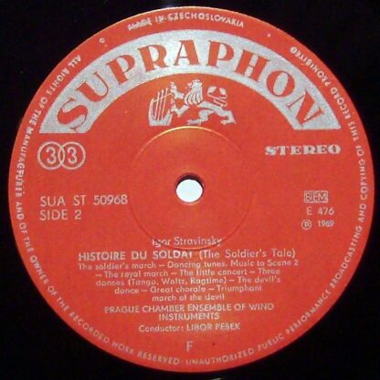 Supraphon SUA ST 50968 - L'histoire Du Soldat / Piano Rag - Musi - Image 3