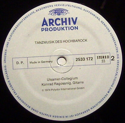 Archiv Production 2533 172 - Tanzmusik Des Hochbarock - Image 3