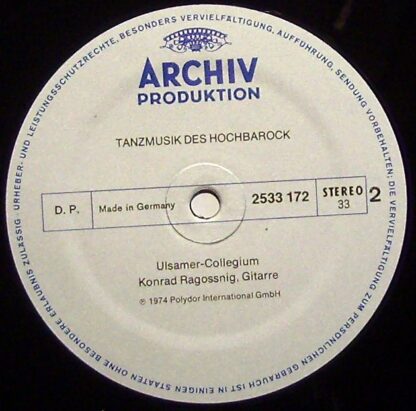 Archiv Production 2533 172 - Tanzmusik Des Hochbarock - Image 4