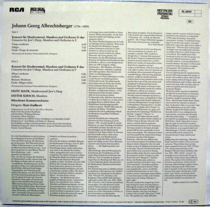 RCA Red Seal 91 051-3 - Zwei Maultrommelkonzerte - Image 2