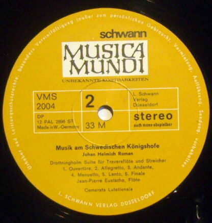 Schwann Musica Mundi VMS 2004 - Musik Am Schwedischen Königshof - Image 3