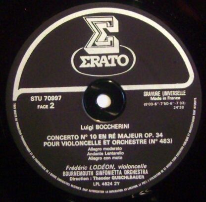 Erato STU 70997 - Deux Concertos Pour Violoncelle: Nº 9 Et 10 - Image 3