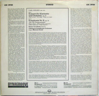 RCA Victor Red Seal LSC-2920 - Clarinet Concerto / Symphony No. - Image 2