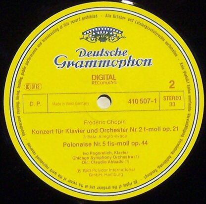 Deutsche Grammophon 410 507-1 - Piano Concerto = Klavierkonzert - Image 3