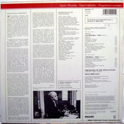Philips Digital Classics 420 240-1 - Les Boréades / Dardanus (Su - Image 4