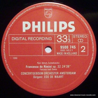 Philips 9500 745 - Romeo And Juliet, Francesca Da Rimini - Image 4