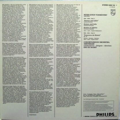 Philips 9500 745 - Romeo And Juliet, Francesca Da Rimini - Image 2