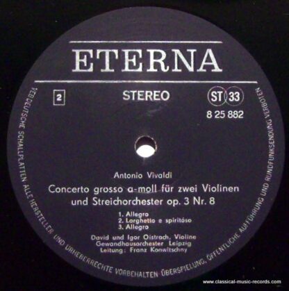 Eterna 8 25 882 - Konzert Für Zwei Violinen Und Orchester D-Moll - Image 4