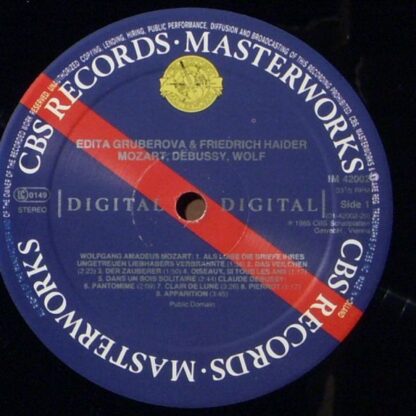CBS IM 42002 - Mozart, Debussy, Wolf - Image 3