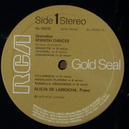 RCA Gold Seal GL 25242 - Spanish Dances - Image 3
