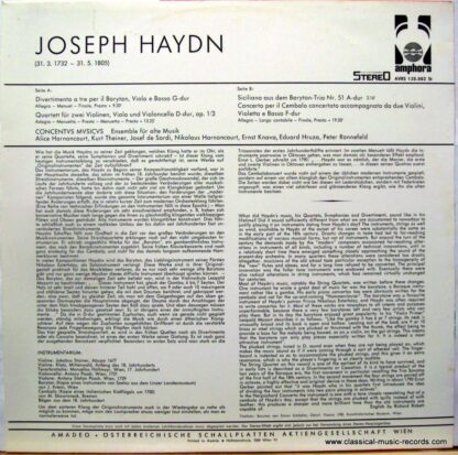 Amadeo AVRS 130.002 ST - Joseph Haydn - sample copy - Image 2
